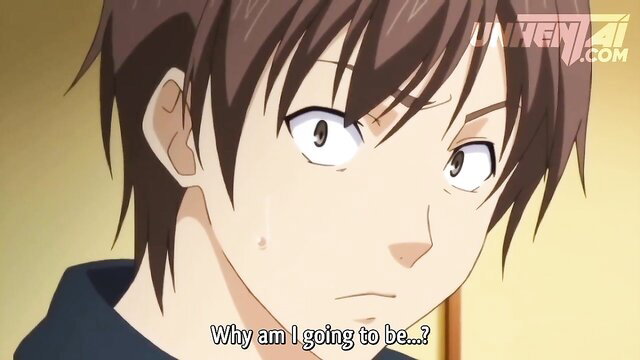 Shocked anime guy from JAV stares wide-eyed, intense expression