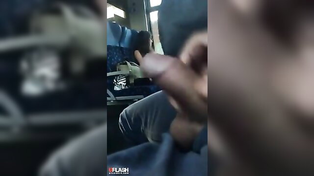 Blurry amateur dickflash video on crowded train, exposed cock closeup
