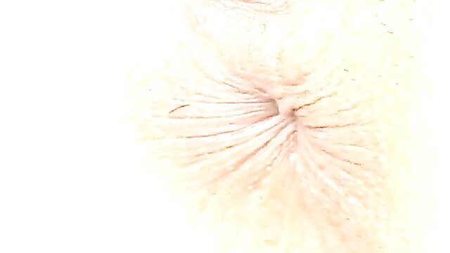 Closeup of Asian woman's creampied pussy with cum dripping out