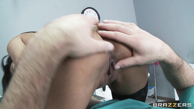 Shazia Sahari reverse cowgirl on doctor in POV closeup