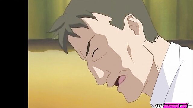 Frustrated anime MILF in white shirt cuckolds husband JAV thumbnail