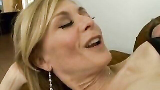 Nina Hartley MILF closeup moan in hot sex scene
