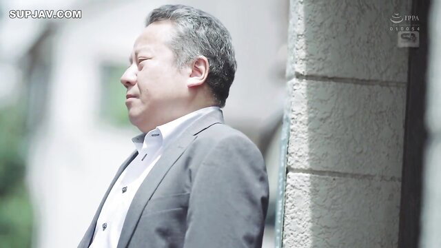 Mature Japanese man in gray suit, JAV censored adult video thumbnail