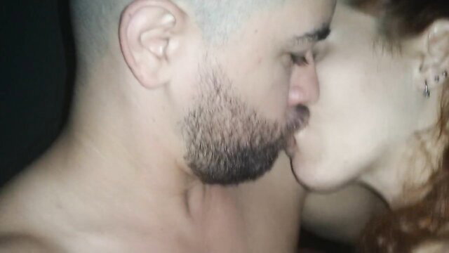 Hot Brazilian brother-in-law kisses redhead sister-in-law passionately