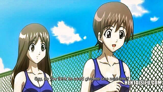 Anime babes in bikinis chat lactating competition for guy's mouth