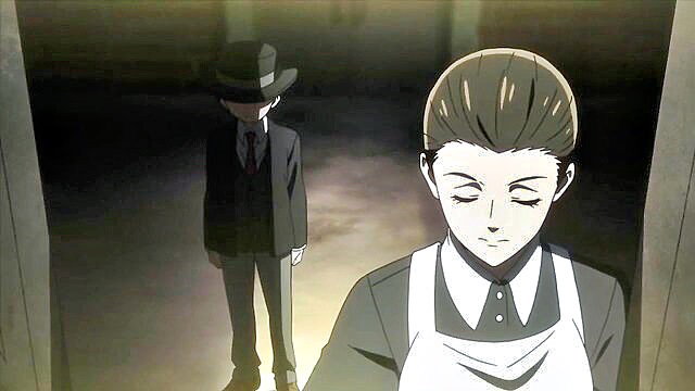 Anime boys in suits and apron, mysterious gay tension Ep 10