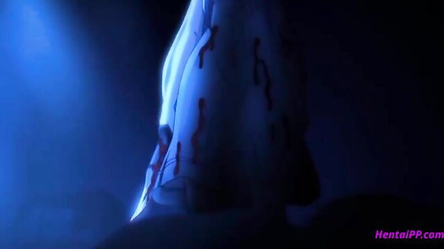 Virgin stepsister hentai uncensored EP2 glowing nude bloodied figure closeup