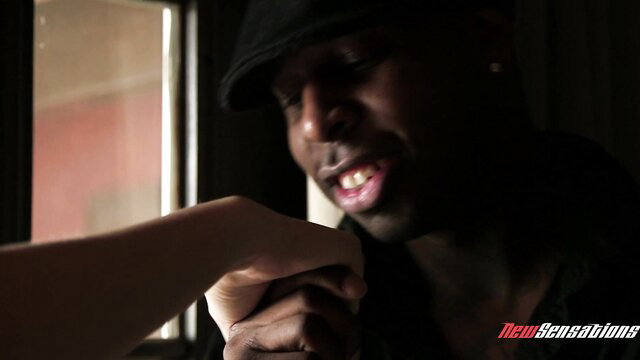 Alexa Grace grabs black man's face in exciting interracial surprise