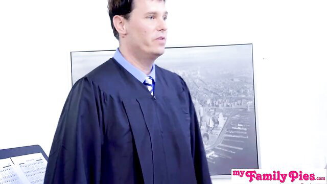 Stepdad in graduation gown shocked at stepdaughter taboo encounter