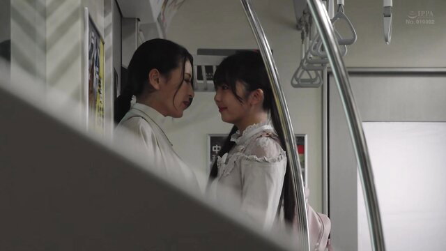 Isumi Rion & Sasahara Yuri in loli JAV train kiss, BOKO 019