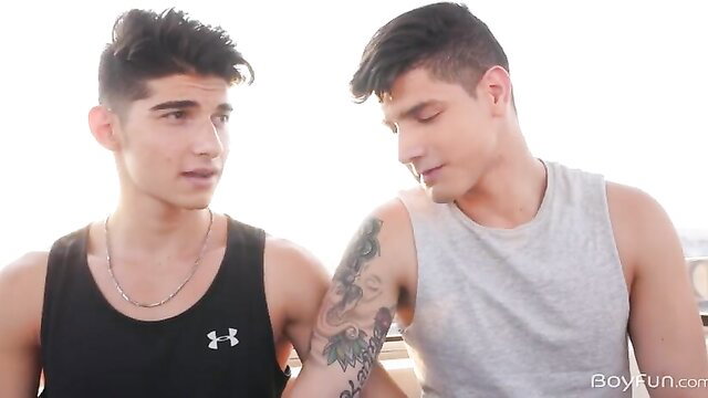 Bastian Karim and Jared Shaw bareback gay hookup thumbnail