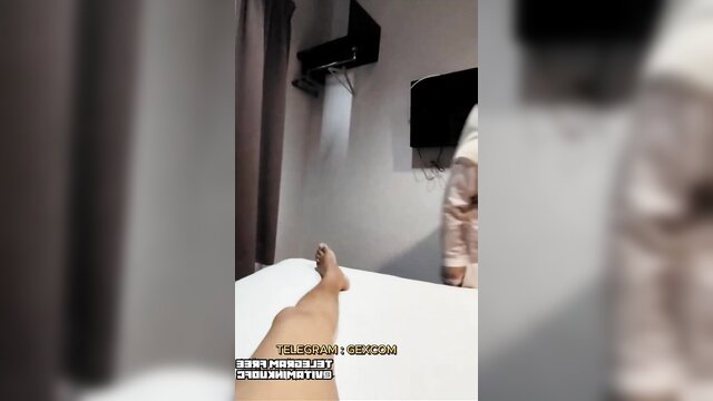 Malaysian teacher bare feet legs up cheating hotel affair