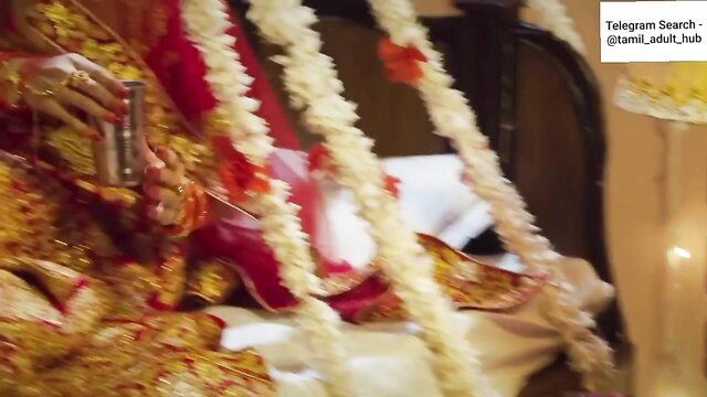 Tamil Maa Devrani Beti Jethani E1 Indian bride in red saree with garlands
