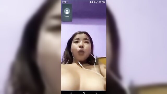 Nepali TikTok star Gangu Xetri Kand topless selfie with big tits