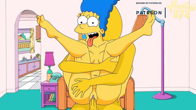 Marge Simpson butterfly position XXX Simpsons cartoon porn