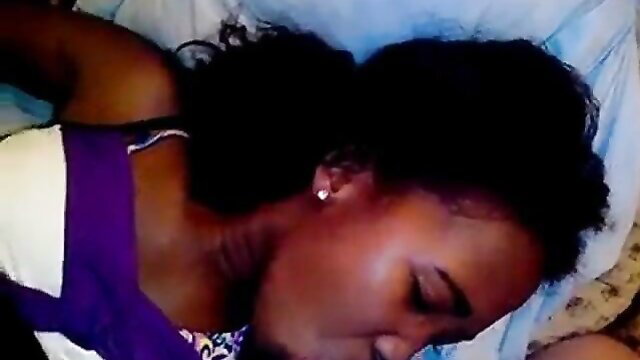 Angela Malgache de Antananarivo asleep in purple lingerie, hot ebony babe closeup