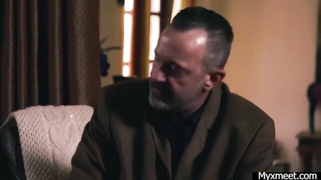 Jane Wilde with older man in tense marriage scene Pure Taboo