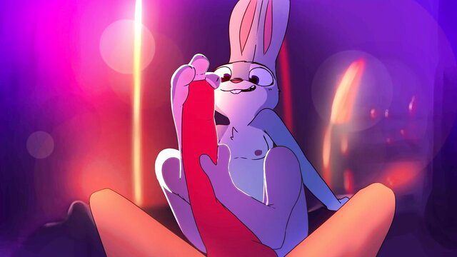 Judy Hopps bunny cop rides Nick Wilde cock in Zootopia furry date night sex