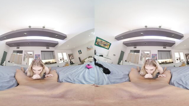 Melody Marks nude gamer girl POV facefuck on bed waiting for update