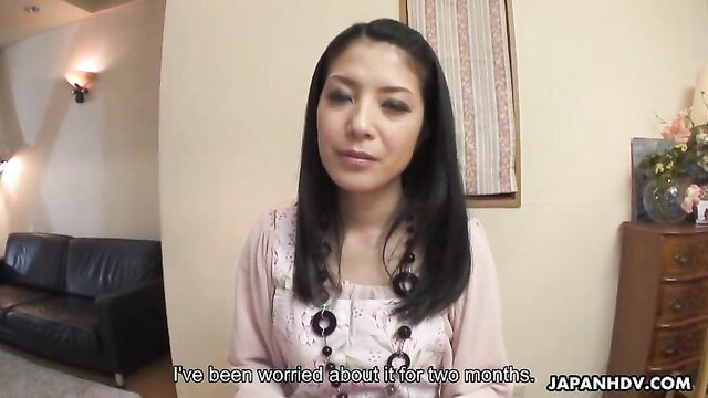Kana Aizawa Japanese MILF worried expression in JAV thumbnail