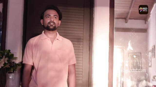 Handsome Indian man in pink polo shirt, dulhe raja ki chudai scene