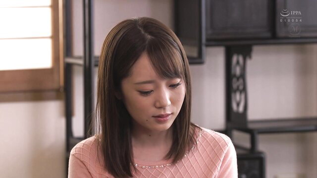 Chihaya Uzuki looking sad in pink sweater JAV thumbnail