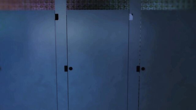 3D futa afterparty threesome in club toilet, non-stop hole fucking