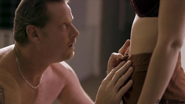 Alina Lopez in lingerie gets impregnation tease from tattooed man