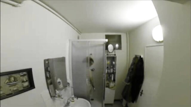 French amateur solo shower babe nude wet body POV