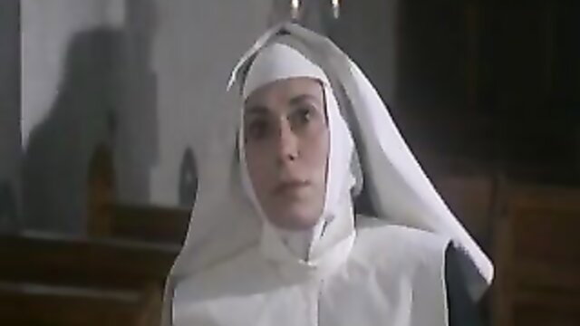 Mature nun in white habit closeup, convent erotic thumbnail