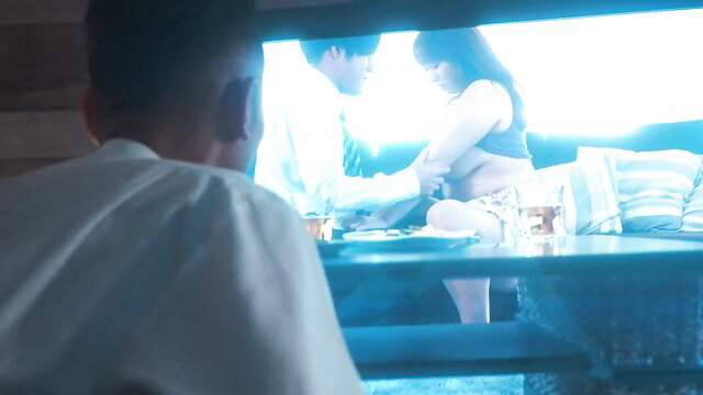 Marina Shiraishi watches NTR JAV scene with junior creampie sex