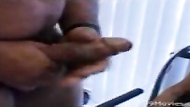 87yo granny stroking thick black cock closeup