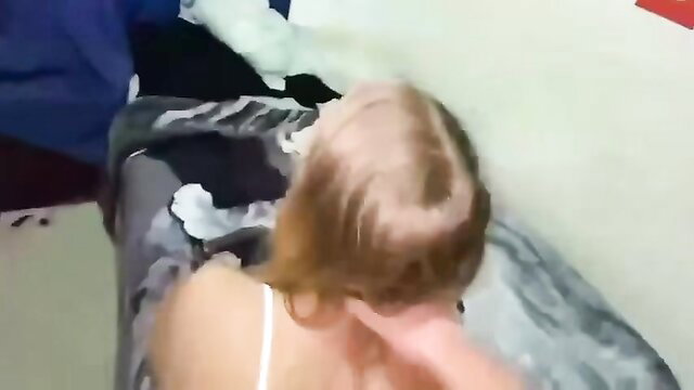 Anny Walker blonde French GF rides dick hard from behind in homemade vid