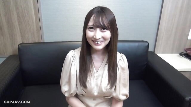 Haruka Utsumi smiling in elegant blouse, softcore JAV thumbnail