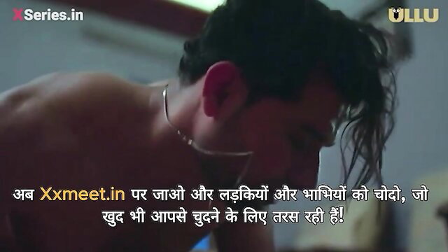 Indian man wet shirtless hunk in erotic Ullu series thumbnail