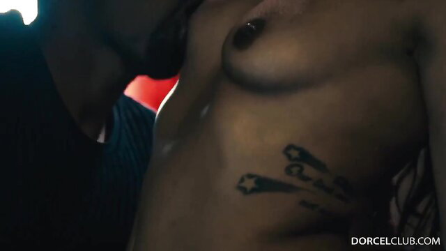 Jasmine Sherni topless with BBC lover kissing her big tits