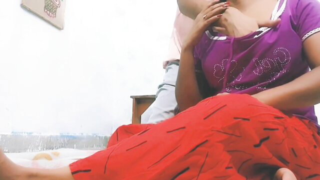 Indian stepdaughter in purple top red skirt groped by step-father-in-law pre-wedding