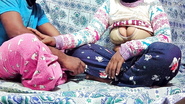 Horny Indian MILF exposes huge tits for son-in-law in steamy session