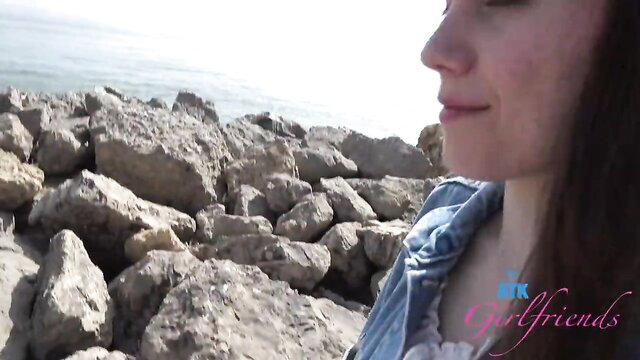 Brunette beauty profile by sea rocks, ATK Girlfriends