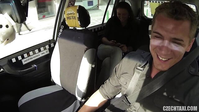 Nikki Sweet smiling in taxi with passengers, hardcore fucking preview