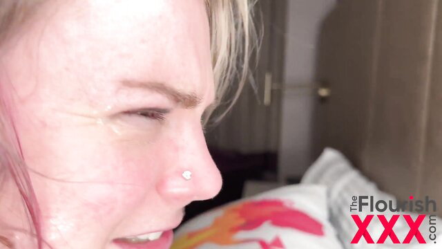 Blonde Ray Ray closeup face intense pleasure double penetration trailer