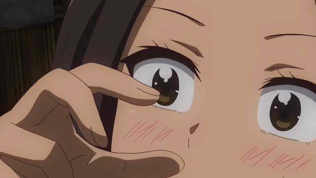 Blushing anime teacher closeup eyes blush uncensored ecchi
