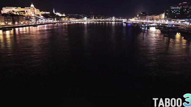 Shalina Devine Budapest night skyline view, cougar anal tease