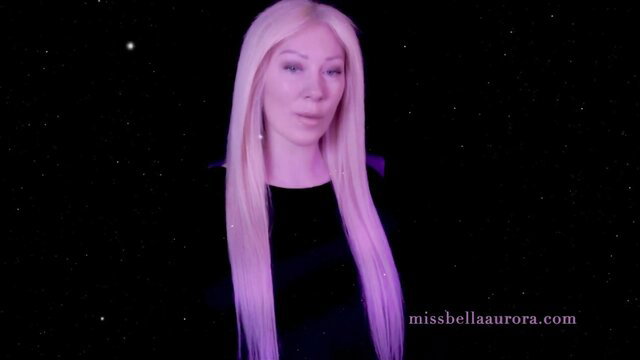 Bella Aurora blonde MILF in black dress guided age regression audio