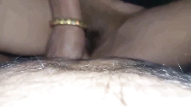 Closeup of Japanese woman's ass squeezing cock while licking pussy