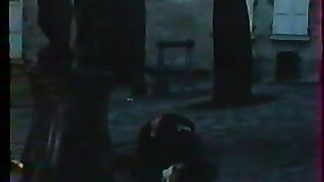 Retro 1982 French porn thumbnail: woman no panties bent over with man behind