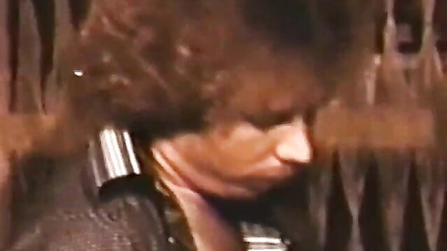 Vintage brunette with collar in classic XXX closeup