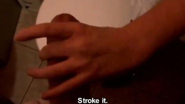 Czech Streets Nikola handjob POV closeup stroking cock