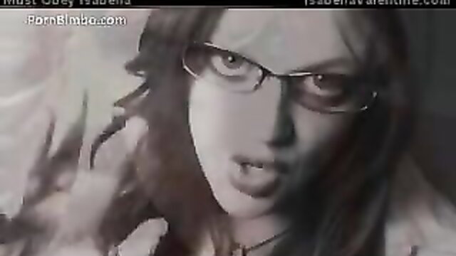 Isabella Valentine femdom hypnotic gaze in glasses, erotic hypnosis