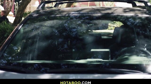 Dana Vespoli in car with Oliver Flynn, Family's Final Salute Brazzers